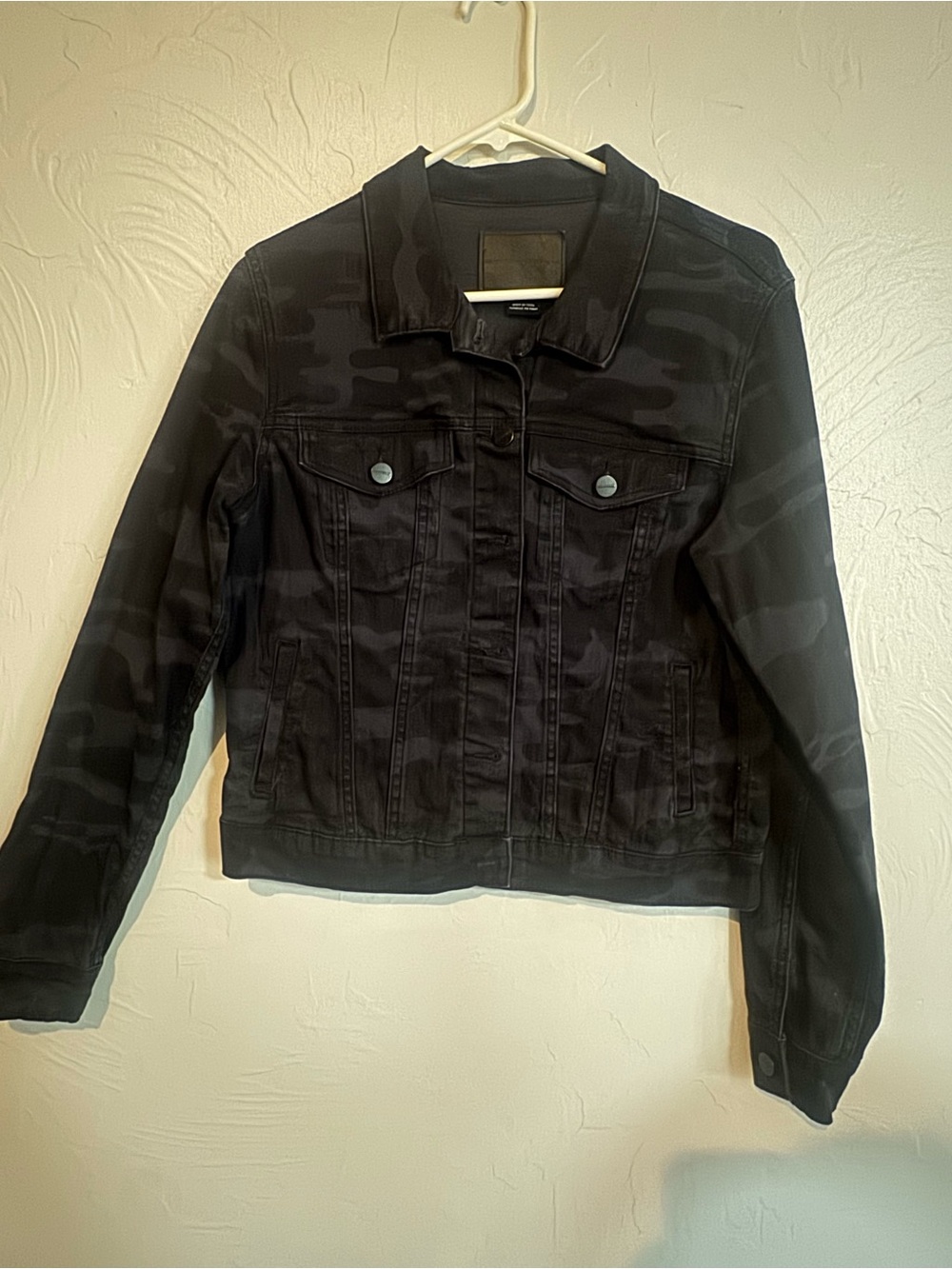 Sanctuary Black Camo Jean Jacket